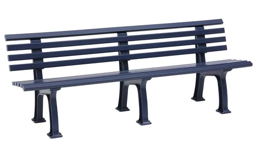 "Garden bench Juist blue image"