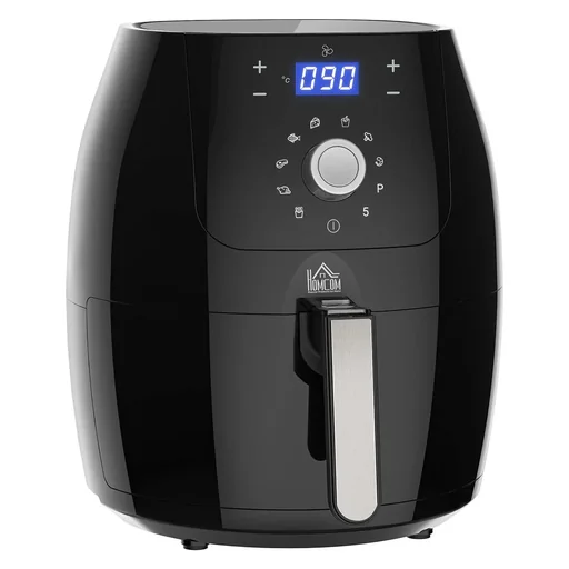 "Hot air fryer Air fryer Airfryer Stainless steel frying basket 5.5L 1700W with digital LED touchscreen Hot air fryer image"