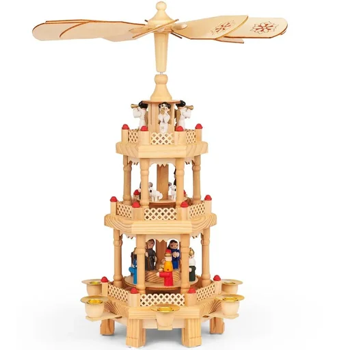 "Christmas pyramid 31cm (real wood) image"