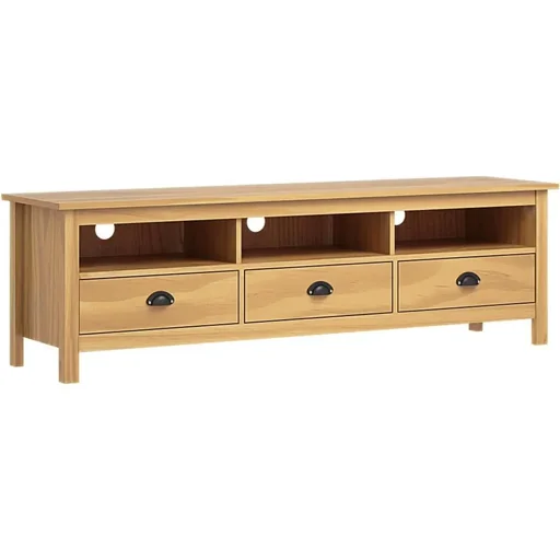 "TV cabinet Hill Range 158x40x47 cm pine honey brown image"