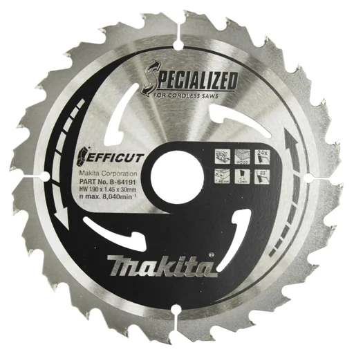 "EFFICUT saw blade 190x30x24Z image"