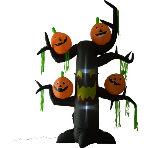 "Inflatable tree with pumpkins Height: 2.4m Halloween air figure with LED image"