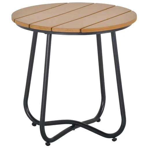 "Garden table round table elegant garden furniture stable adjustable feet decoration garden terrace living room steel floor Brau image"