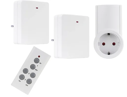 "Extra slim wireless switch socket set image"