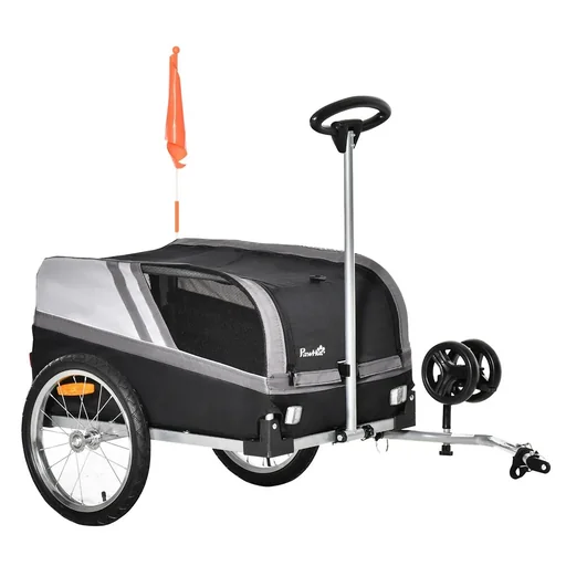 "Dog trailer, bicycle trailer 130 cm x 64 cm x 92 cm image"