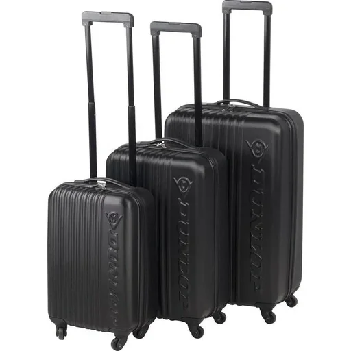 "Suitcase set - 3 suitcases - lightweight - black image"