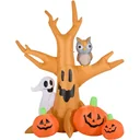 Halloween haunted tree with natural lighting