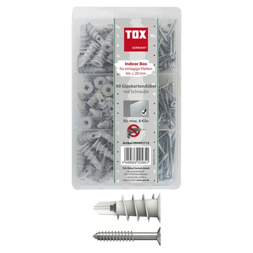 "Plasterboard dowels - Indoor Box assortment 180 pieces image"