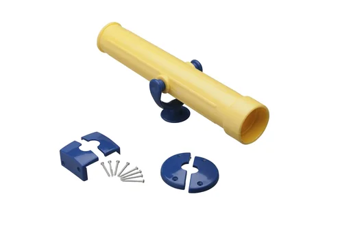 "Toy telescope yellow/blue 350 mm including mounting material, for play equipment image"
