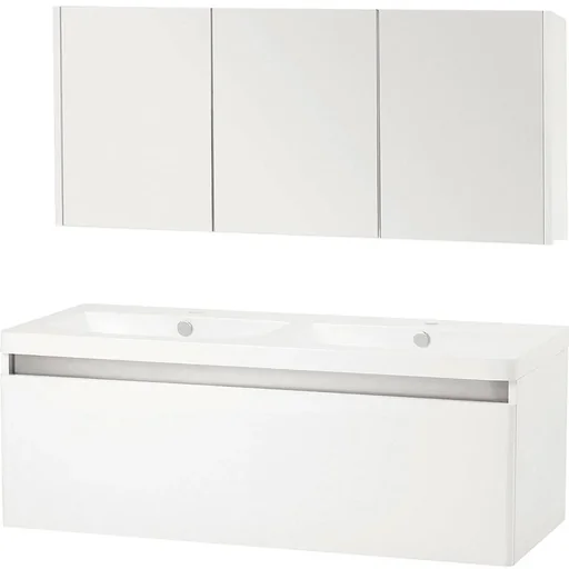 "Bathroom furniture Stripe 120cm - White image"