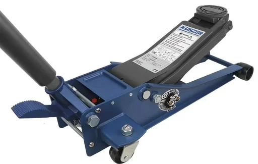 "Hydraulic trolley jack 2000 kg with foot quick lift image"
