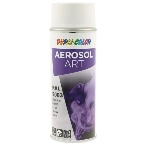 "Aerosol Art spray can, RAL 9003, signal white, glossy, 400 ml image"