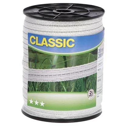 "Classic barrier rope, 20M white, 4X0.2+2X0.3 stainless steel, 200M image"