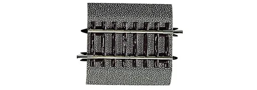 "6 pieces straight track G¼ with bedding, length 57.5 mm image"