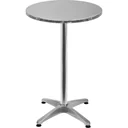 Table aluminum Ø60cm adjustable in height