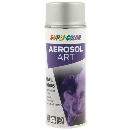 "Aerosol Art spray can, RAL 9006, white aluminum, satin finish, 400 ml image"
