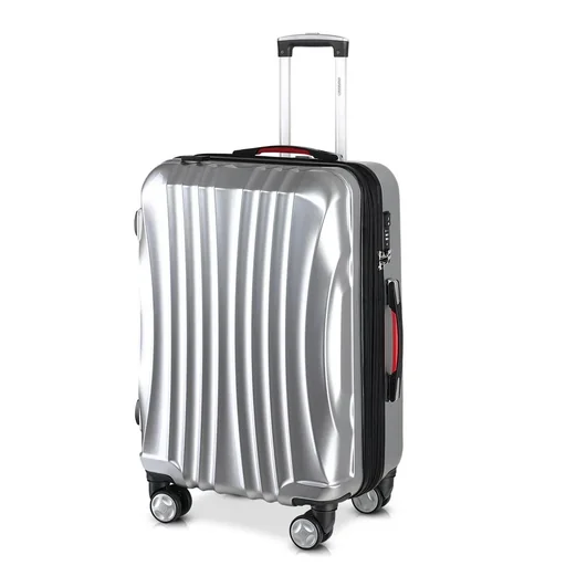 "Hard-shell suitcase Ikarus Silver XL made of ABS 105-154l 78x53x33cm image"