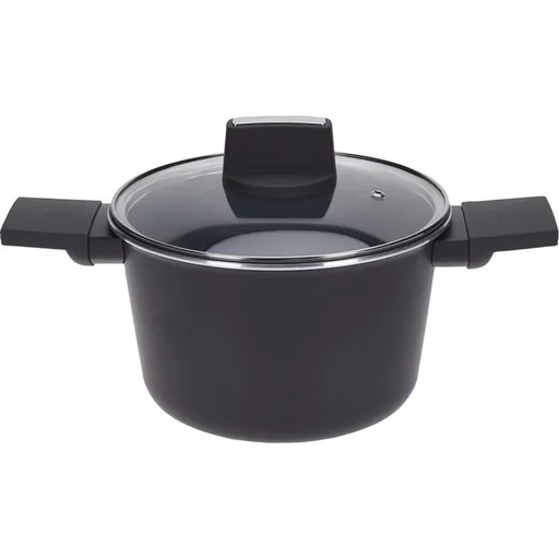 "Casserole - Stew with lid - 20 cm - Black Casserole - Stew with lid - 20 cm - Black image"