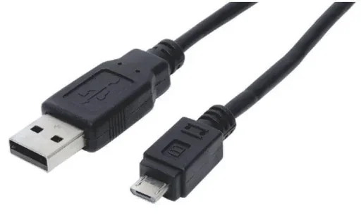 "USB-A male to Micro USB-B male - connection cable length 1.8 m image"