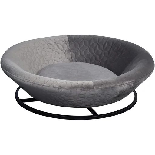 "Pawhut dog sofa in basin shape grey image"