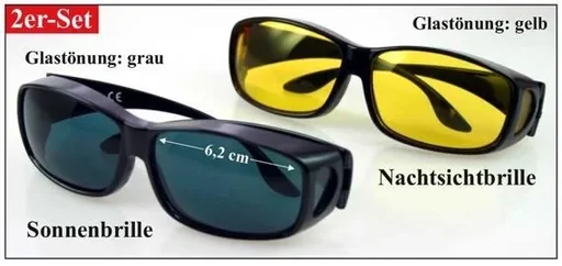 "Day and night over-glasses set of 2 image"