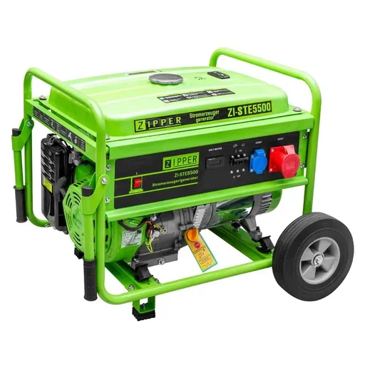 "Power generator "ZI-STE5500", 11000 watts, green image"