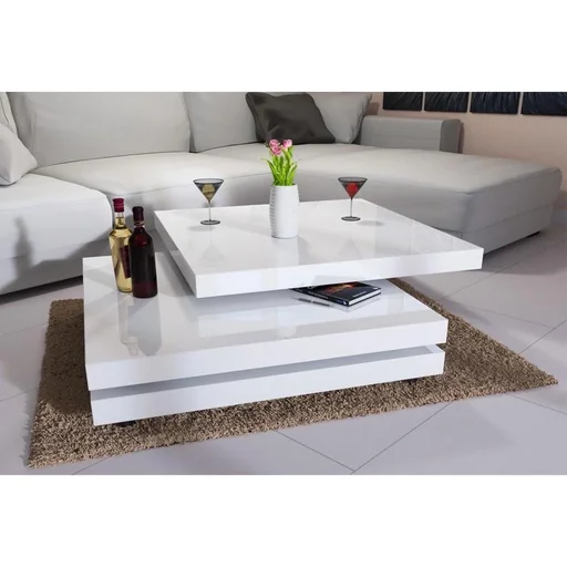 "Coffee table white | 3 layers | 360° dr image"