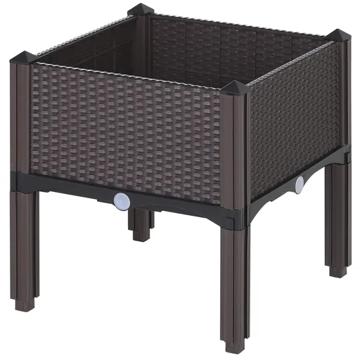 "Raised bed in rattan look image"