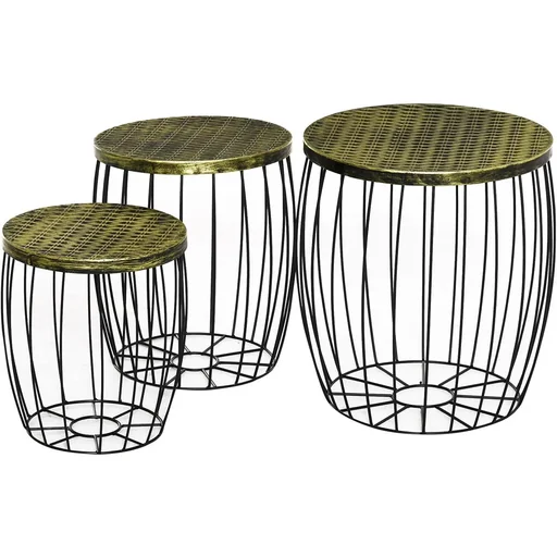 "Set of 3 coffee tables and side tables image"