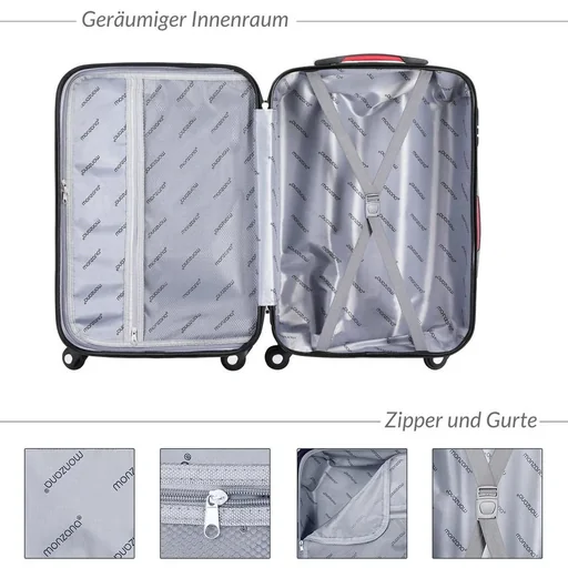 "Baseline hard-shell suitcase black M image"