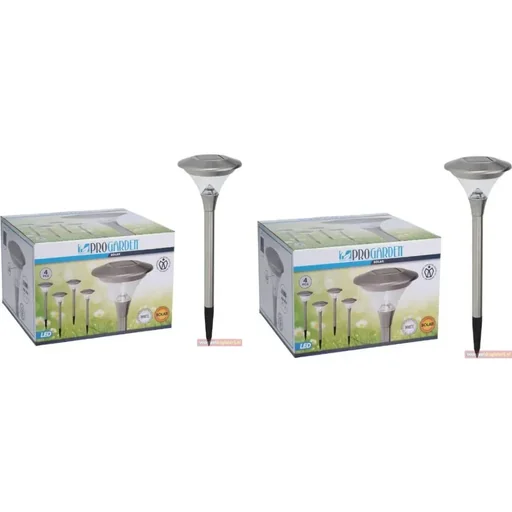 "2x Progarden Solar Garden Light Set of 4 - 47cm (Turns on automatically) image"