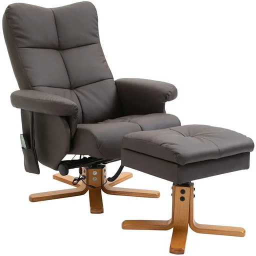 "Massage chair with footstool image"