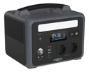 Power station with LED lamp, AC sockets, car socket and USB, 600 watts