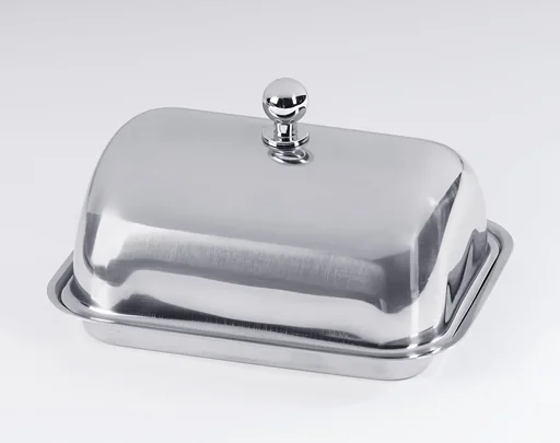 "Isotherm butter dish, stainless steel image"
