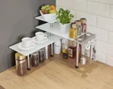 Glass corner shelf "Coffee Bar"