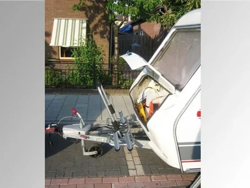 "Drawbar bike rack foldable image"