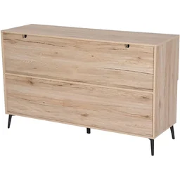 Ladekast dressoir opbergkast met 8 vakken eiken
