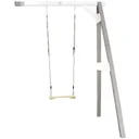 Single swing grey wall mount / white