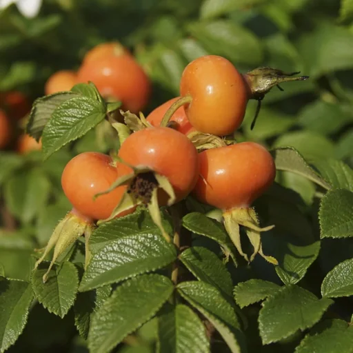 "Apple rose white Rosa rugosa alba - 7.5 L pot 60-80 cm image"