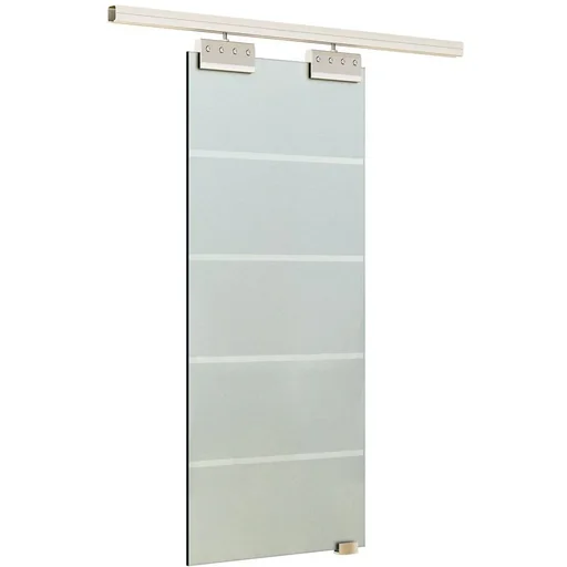 "Glass sliding door with handle image"