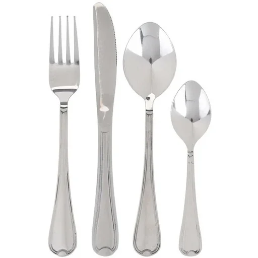 "Classic Cutlery Set - 16 Pieces - Silver image"