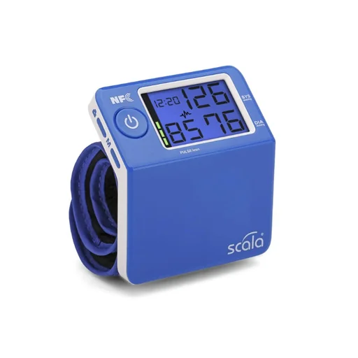 "Scala Electronic blood pressure monitor, color-sorted image"