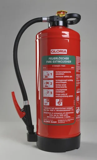 "Fire extinguisher SK 9 Pro, 9 liter foam extinguisher, 27A, 233B, push button image"