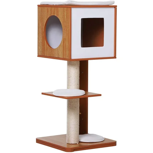 "Cat scratching post with 3 levels image"