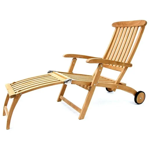 "Garland deck chair Bari Teak - 160x61x79cm image"