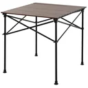 Camping table with wood grain dark brown