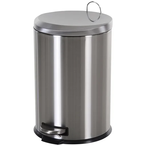 "Kitchen bucket with inner bucket silver/black image"