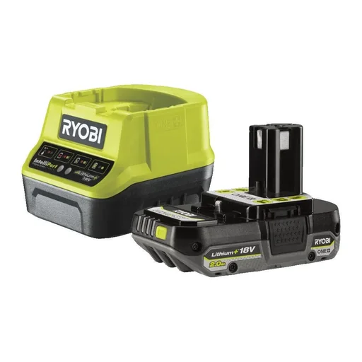 "Battery starter set RC18120-120, with 1 x 2.0 Ah battery and quick charger image"