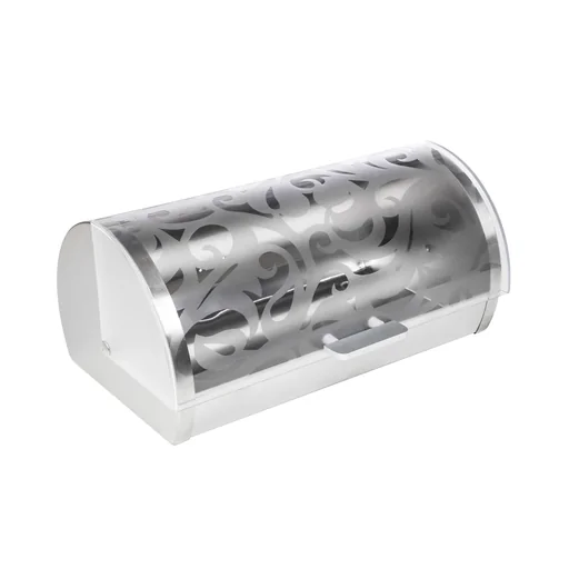 "Bread bin "Ranke" - stainless steel with sliding lid 36 x 22 x 16.5 cm high image"