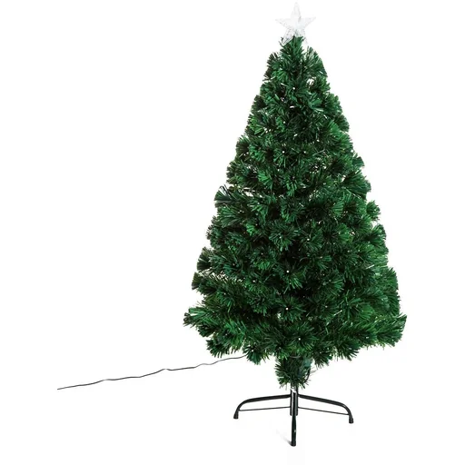 "Christmas tree LED fiber optic 8 light modes 120cm image"